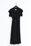 mame kurogouchi belt flare dress MM22SS DR023 black